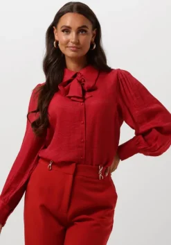 AAIKO rode blouses veronne tie vis 517>DAMES Blouses