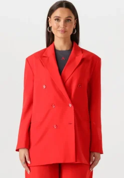 ALIX THE LABEL rode blazer ladies woven oversized blazer>DAMES Pakken|Blazers