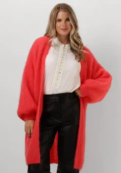 AMERICAN DREAMS rode vest lee midi cardigan>DAMES Truien & Vesten