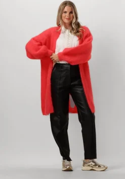 AMERICAN DREAMS rode vest lee midi cardigan>DAMES Truien & Vesten