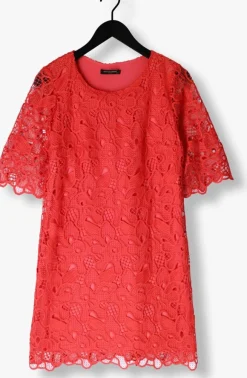 ANA ALCAZAR rode midi jurk dress sleeves 041092-3634><noscript><img width=