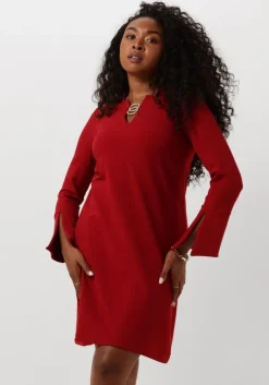 ANA ALCAZAR rode mini jurk dress clasp>DAMES Jurken