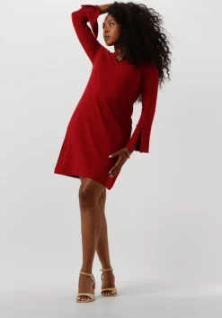 ANA ALCAZAR rode mini jurk dress clasp>DAMES Jurken