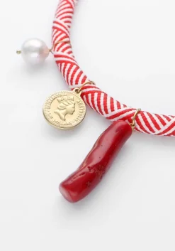 BONNIE STUDIOS rode kettingen bill pendant necklace>DAMES Sieraden