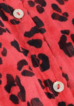 BY-BAR rode blouses becky red cheetah blouse><noscript><img width=