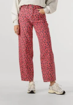 BY-BAR rode mom jeans lew red cheetah pants>DAMES Jeans