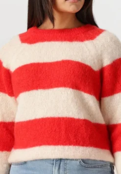 rode by-bar trui sian stripe pullover