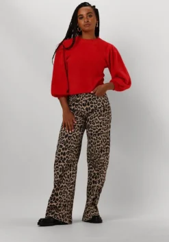 rode catwalk junkie trui puffy sleeve knit