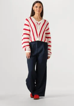 CATWALK JUNKIE rode trui ajour knit>DAMES Truien & Vesten