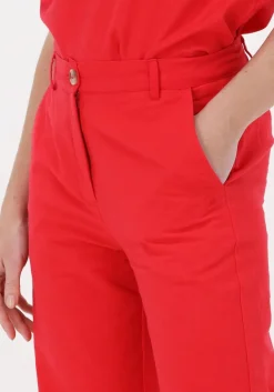 CC HEART rode wijde broek wide linen pants><noscript><img width=