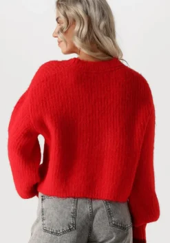 CO'COUTURE rode co'couture truien/vesten coralee crop knit><noscript><img width=