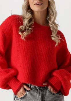 CO'COUTURE rode co'couture truien/vesten coralee crop knit><noscript><img width=