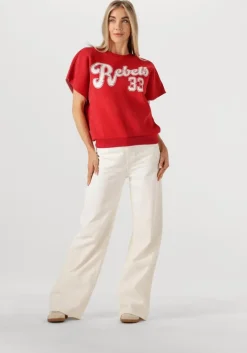 rode colourful rebel top rebels 33 acid wash drppd shldr sweat ss