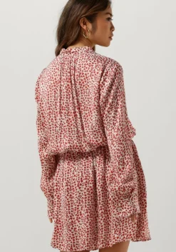 rode est'seven mini jurk est’journee dress bambu