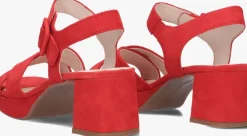 rode gabor sandalen met hak 953