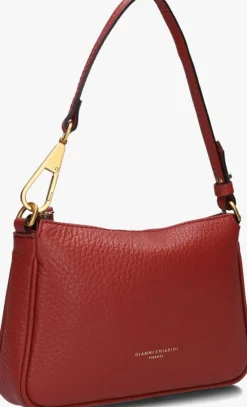GIANNI CHIARINI rode schoudertas brooke 8750>DAMES Schoudertassen