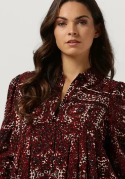 rode idano mini jurk teana