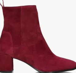 LINA LOCCHI rode enkellaarsjes 8543>DAMES Enkellaarsjes