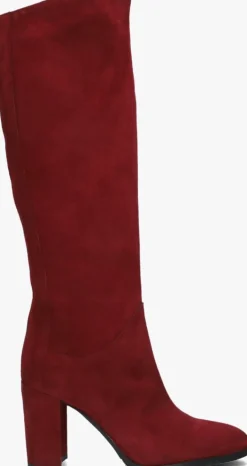 LINA LOCCHI rode hoge laarzen ar 140>DAMES Laarzen