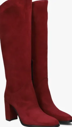 LINA LOCCHI rode hoge laarzen ar 140>DAMES Laarzen