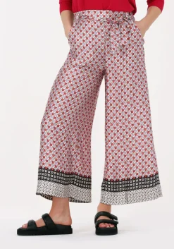 rode liu jo wijde broek pant.ts nav lungo