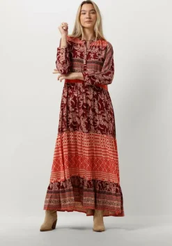 LOLLYS LAUNDRY rode maxi jurk neell maxi dress ls>DAMES Jurken
