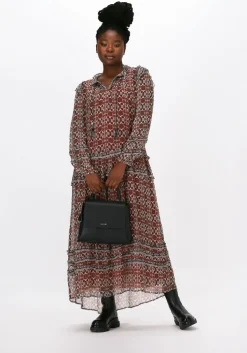rode moliin maxi jurk uma
