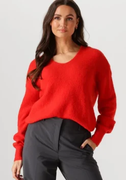 MSCH COPENHAGEN rode trui mschhila hope v pullover>DAMES Truien & Vesten