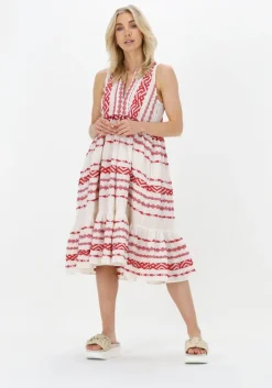 NEMA rode midi jurk gloria><noscript><img width=