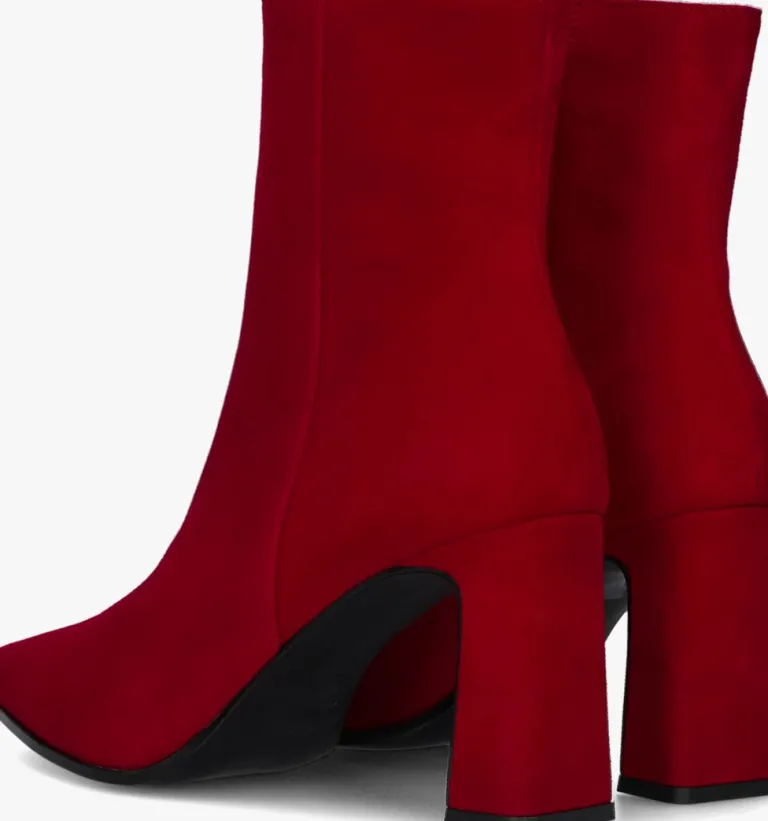 NOTRE-V rode enkellaarsjes 18739>DAMES Enkellaarsjes