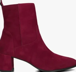 NOTRE-V rode enkellaarsjes 8543>DAMES Enkellaarsjes