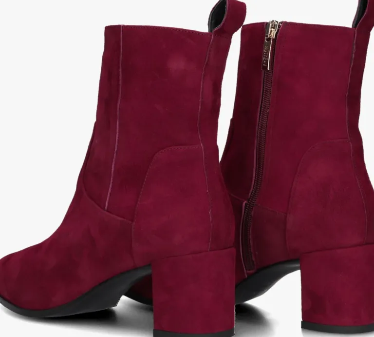 NOTRE-V rode enkellaarsjes 8543>DAMES Enkellaarsjes