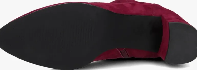 NOTRE-V rode enkellaarsjes 8543>DAMES Enkellaarsjes