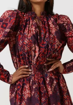 rode notre-v mini jurk mini dress nv-avery