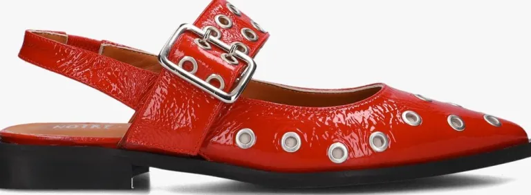 NOTRE-V rode slingbacks 08-236>DAMES Hakken