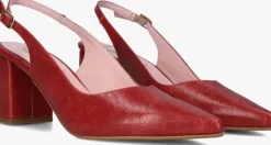 NOTRE-V rode slingbacks 2315c>DAMES Hakken|Slingbacks