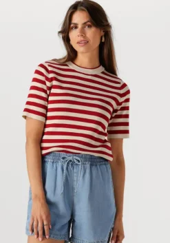 OBJECT rode trui objester s/s new knit pullover>DAMES Truien & Vesten