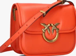 PINKO rode schoudertas love box bag>DAMES Schoudertassen