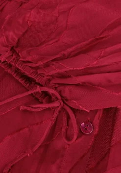 POM AMSTERDAM rode blouses jaqcuard burgundy red><noscript><img width=