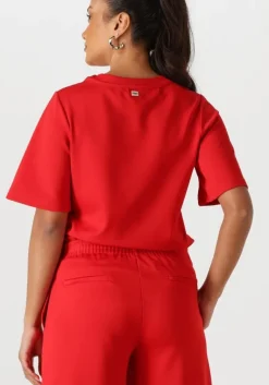 POM AMSTERDAM rode t-shirt scarlet red summer><noscript><img width=