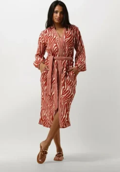 STELLA FOREST rode midi jurk e24ro053>DAMES Jurken