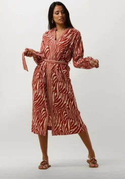 STELLA FOREST rode midi jurk e24ro053>DAMES Jurken