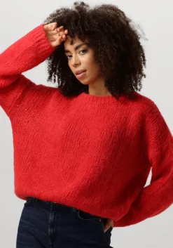 SUMMUM rode trui sweater alpaca blend knit>DAMES Truien & Vesten