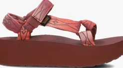TEVA rode platte sandalen flatform univeral sunscape>DAMES Sandalen