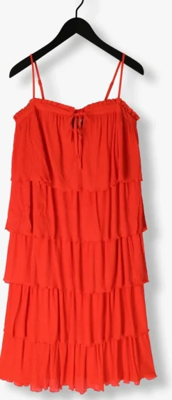 Y.A.S. rode midi jurk yasfilippa strap midi dress><noscript><img width=