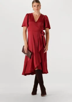 Y.A.S. rode midi jurk yasthea 2/4 midi wrap dress s.><noscript><img width=