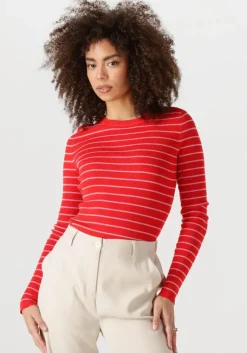 YDENCE rode t-shirt knitted top devina>DAMES Tops & T-Shirts