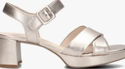 roségouden gabor sandalen met hak 953