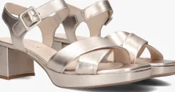 roségouden gabor sandalen met hak 953
