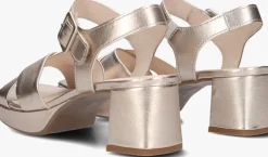 roségouden gabor sandalen met hak 953